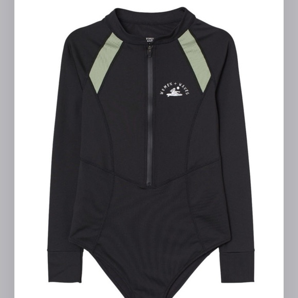 H&M Other - H&M Black and Green Women Swim One Piece